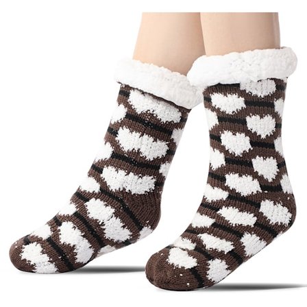 Golvstrumpor Varma Vinterstrumpor Strumpor Öppen Spis Tofflor Varma Halkfria Husstrumpor Vuxna Halkfria Toffelstrumpor för Tjocka Plyschstrumpor 