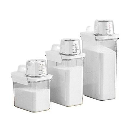 Ilmatiivis pyykinpesuainepulveris ili , jauhes ilytyslaatikko, kirkas pesu (FMY) 1800ML
