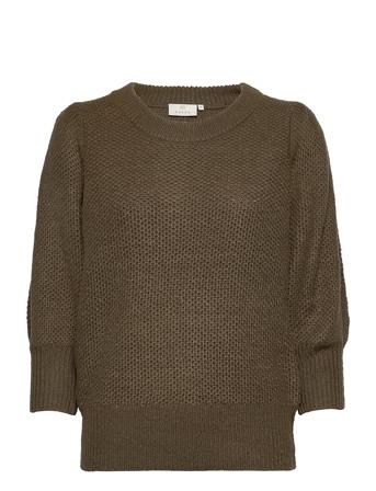 Kazain Knit Pullover Green Kaffe