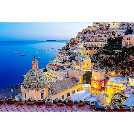 1000-dels puslespill for voksne og tenåringer, puslespill for voksne, byer og landsbyer puslespill (70x50cm)