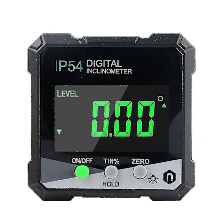 Digital vinkelmåler, vinkelmåler/vinkelmåler med LCD-display, inklinometer med magnet, digital vinkelmålingslinjal
