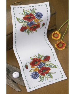 Stickpackung Läufer Strauß