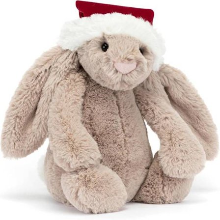 Jellycat Bashful Julekanin Kæledyr, Medium 30 cm - Kanin & Hare Plyslegetøj - Klassisk Barnegave