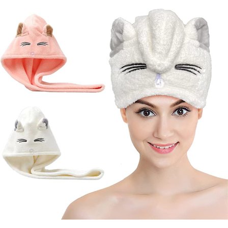 Hiustenkuivauspyyhe naisille ja tytöille | Nopea kuivuva hius f