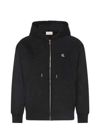 Ls Premium Terry Monogram Fz Hoo Black Calvin Klein Jeans