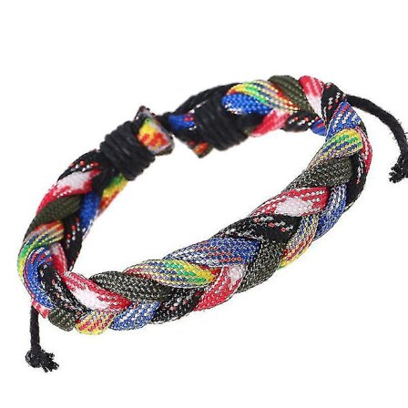 Vävda Armband av Fallskärmslina - Färgat Nylonrep Vävt Armband - Handfärgade Vävda Armband