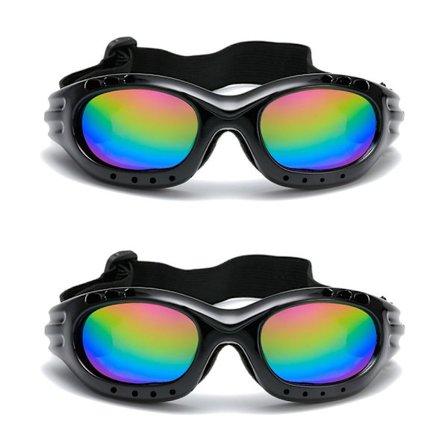 2 Stk Motorcykelbriller Vindtætte linser MULTICOLOR multicolor