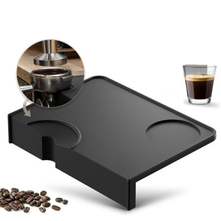 Kaffematte med kantskydd - Halkfri silikonmatte for barista, portafiltertilbehør