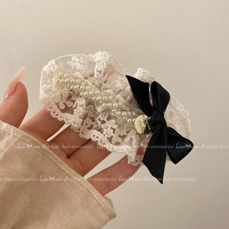 Hårklämma Side Bangs Clip VIT