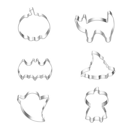 Pakke med 6 kjeksformer Fondant Candy Cookies Polymer Clay Embossing