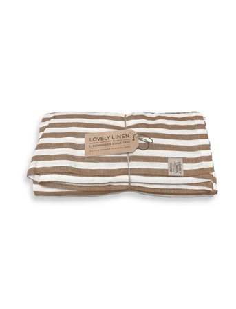 Lovely Linen Misty Tablecloth - Brown - 145X250