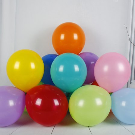Ballong 100-pack blandad färg 10 i latex färgglad