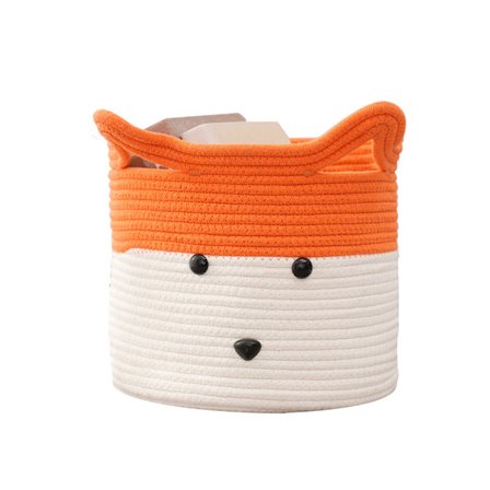 Tvättkorg i bomull, förvaringskorg för barn