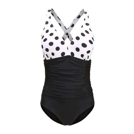 Badedragt til kvinder med rynket mavekontrol