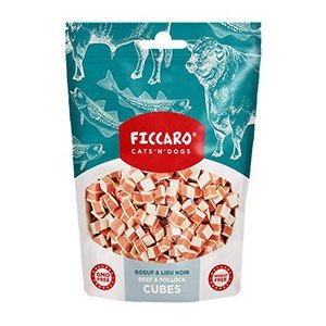 Ficcaro Beef & Pollock Cubes, 100g