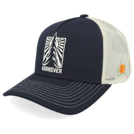 SQRTN - Svart trucker Keps - Granen Cap Black A-Frame Trucker @ Hatstore