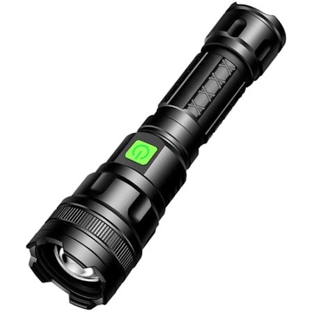 LED Stærk Lygte Super Lys Lang Rækkevidde Genopladelig Udendørs Lygte M11-T6 (Enkelt LED Lygte)