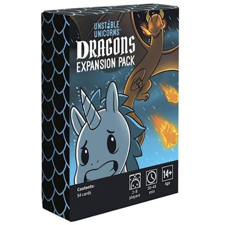 Unstable Unicorn Adventures udvidelsespakke - Designet til at blive tilføjet til dit Unstable Unicorn kortspil dragons udvidelse