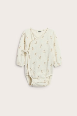 Kappahl | Kirahvikuvioinen kietaisubody Luonnonvalkoinen 62 | Luonnonvalkoinen