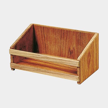 CD-holder i teak Roca, 27.5 x 13.6 x 15.5 cm