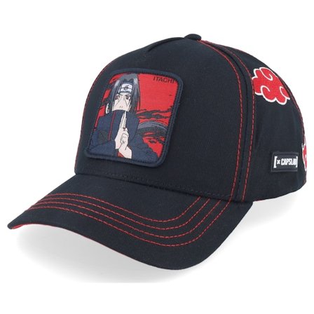 Capslab - Schwarz adjustable Cap - Naruto Itachi Black Adjustable @ Hatstore