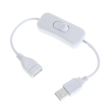 USB-kabel Ny 28cm USB 2.0 A Hane till A Hona Förlängningskabel Vit Kabel Wit