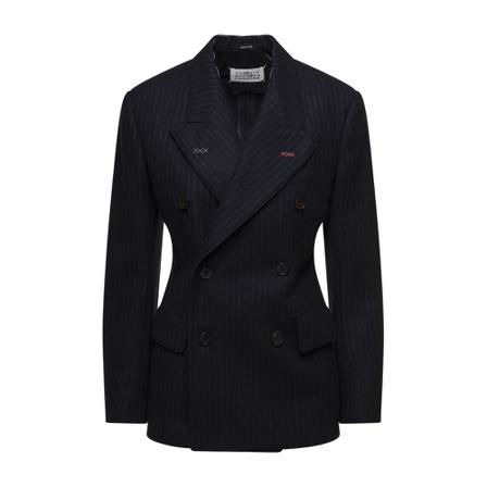 Maison Margiela, Blazers Blauw, Dames, Maat:S