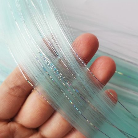 Clip in värilliset hiuspidennykset sekoitettu hopea tinsels synteettinen 2 in 1 Rainbow Hairpiece Juhlien kohokohdat naisten tytöille