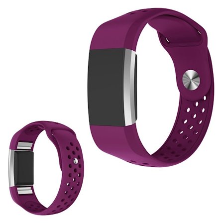 silikon klockarmband för Fitbit Charge 2 - Lila