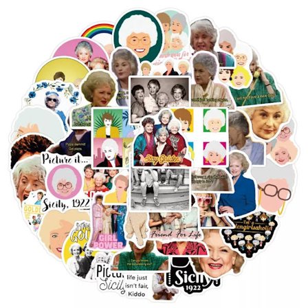 50st Vintage The Golden Girls TV Series Sitcom Stickers Character Scrapbook