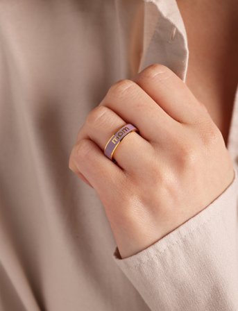 Design Letters Vip Word Candy Ring (Zimula) - Purple - ONE SIZE