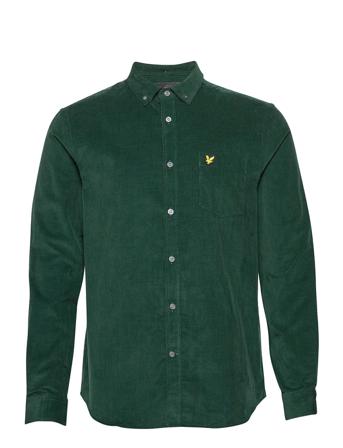 Needle Cord Shirt Skjorta Casual Grön Lyle & Scott