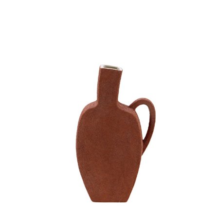 Keraaminen maljakko, 20,5x8x36,5 cm, geometrinen kuvio