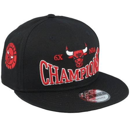 New Era - Negro snapback Gorra - Chicago Bulls Champions Patch 9FIFTY Black Snapback @ Hatstore