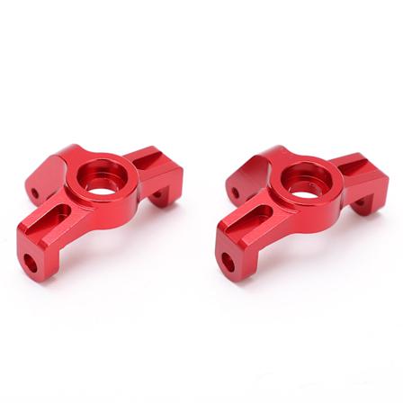 Metall framhjulssäte för Wltoys 1/10 fjärrkontrollbil 104001 Fjärrkontroll framaxelsäte Röd
