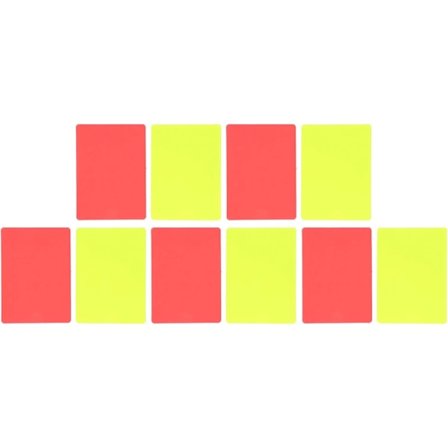 5-pakks fotball røde og gule kort, sportsfotball dommer fotball advarsel og utvisning kortsett for fotballkamp dommerverktøy