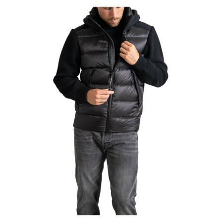 C.p. Company, Down Front Knitted Jacket Zwart, Heren, Maat:S