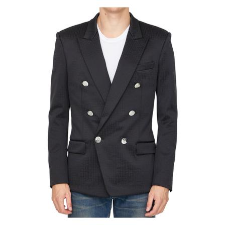 Balmain Jacka Yh1Sg011Jd05 svart, Herr, Herr, Storlek: L