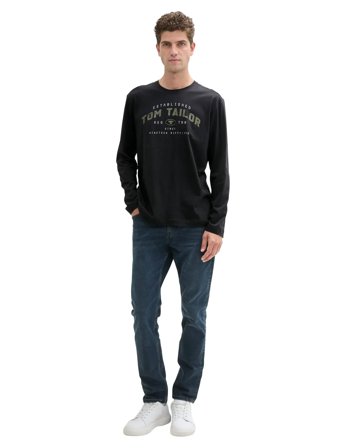 Tom Tailor Printed Longsleeve - Black - S
