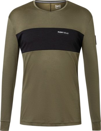 Super.natural Men's Gravier Long Sleeve Men long-sleeved training tops Black M