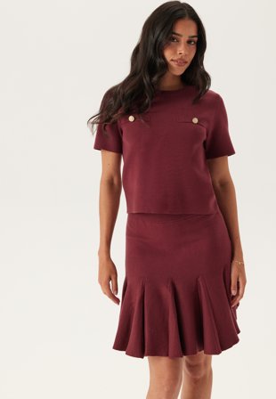 VERO MODA Vmkristin Ss Pullover Syrah Klær