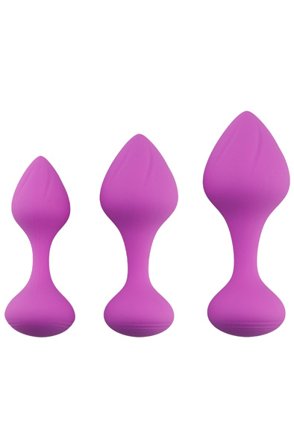 Silicone Anal Plug Set Purple Analleksaker i set - Blushme.se