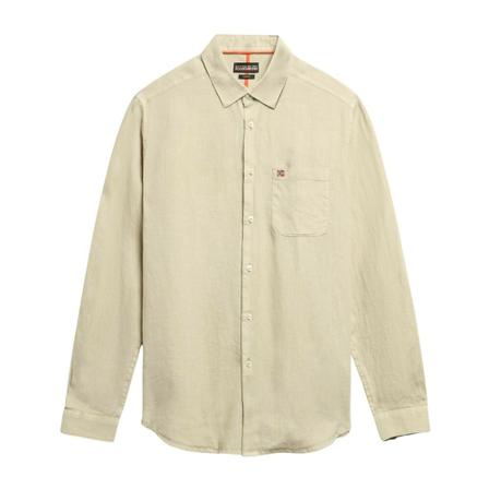 Napapijri, Casual Shirts Beżowy, Mężczyzna, Rozmiar: XL
