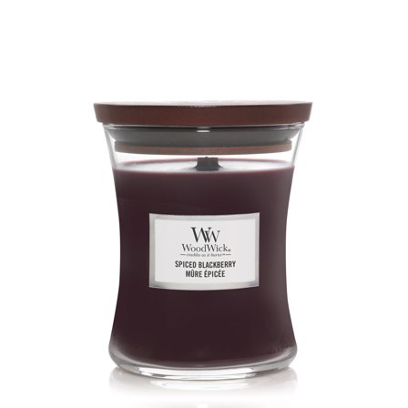 Woodwick Hourglass Candles Spiced Blackberry 275g - Candela Profumata