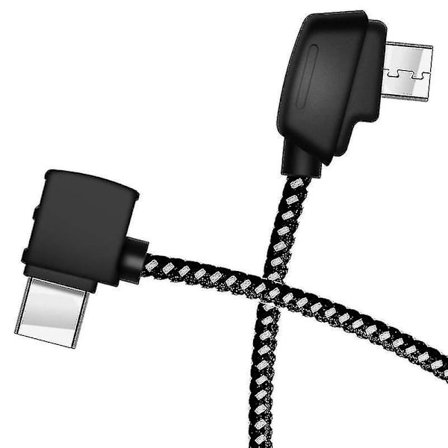Kopplingskabel Micro USB till Typ C för DJI Mavic 2/Air/Pro Drönare