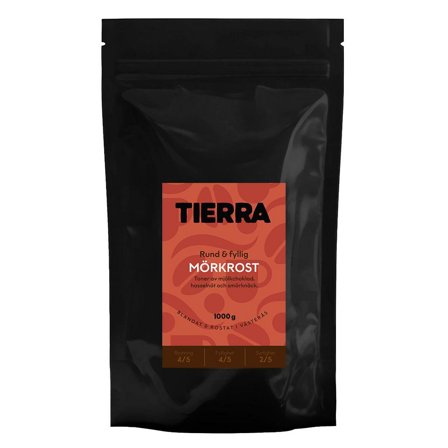 TIERRA VERDE Kaffe Mörkrost 1kg - Lyreco - Kök och servering - Kaffe och te - Bryggkaffe