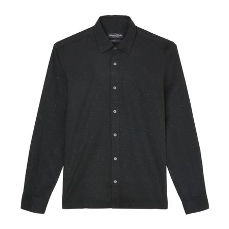 Marc O'Polo Casual Shirts , Zwart , Heren , Maat: S