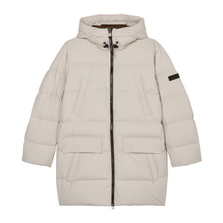 Marc O'Polo Hooded down puffer jacket , Bruin , Heren , Maat: XL