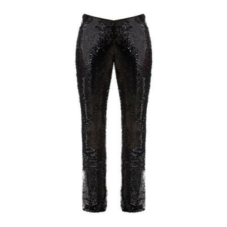 Blumarine, Cropped Trousers Zwart, Dames, Maat:S