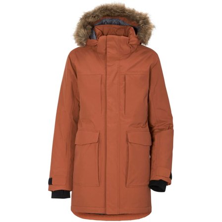 Didriksons Madi Boys Parka 2 Children synthetic-lined parkas Brown 150